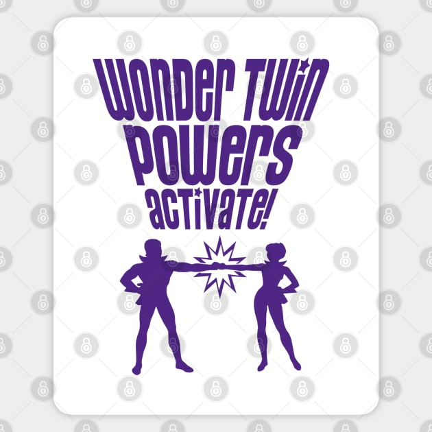 WONDER TWINS - 2.0 Sticker by ROBZILLA